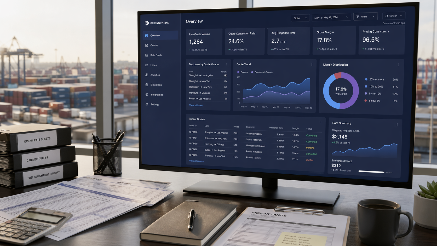 Real-Time Freight Pricing Engine Transformation featured case study image